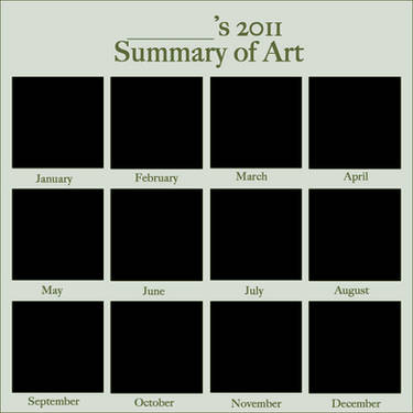 2011 Art Summary Meme BLANK