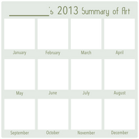 2013 Art Summary BLANK