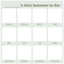 2014 Summary of Art BLANK