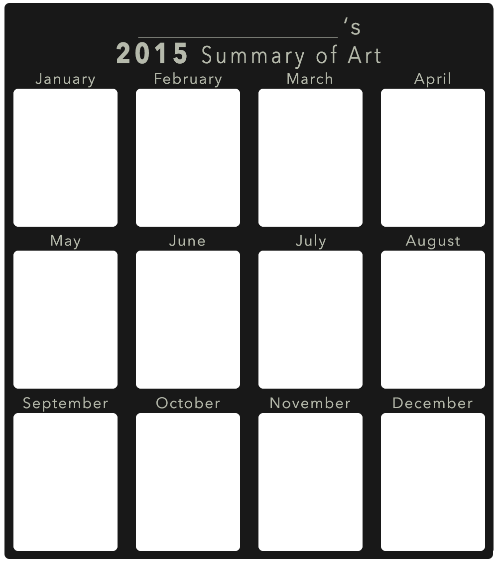 2015 Art Summary BLANK