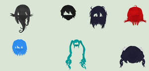 Yandere simulator TDA Hair Pack