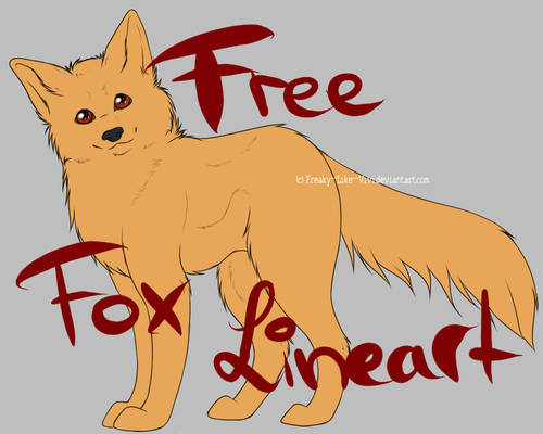 Free Fox Lineart