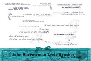 John Barrowman Lyric Brushes