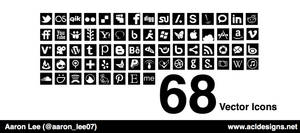 68 Vector Social and Web Icons