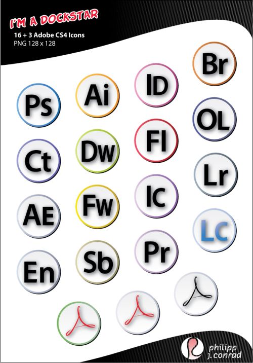 Dockstar: Adobe CS4 Icons