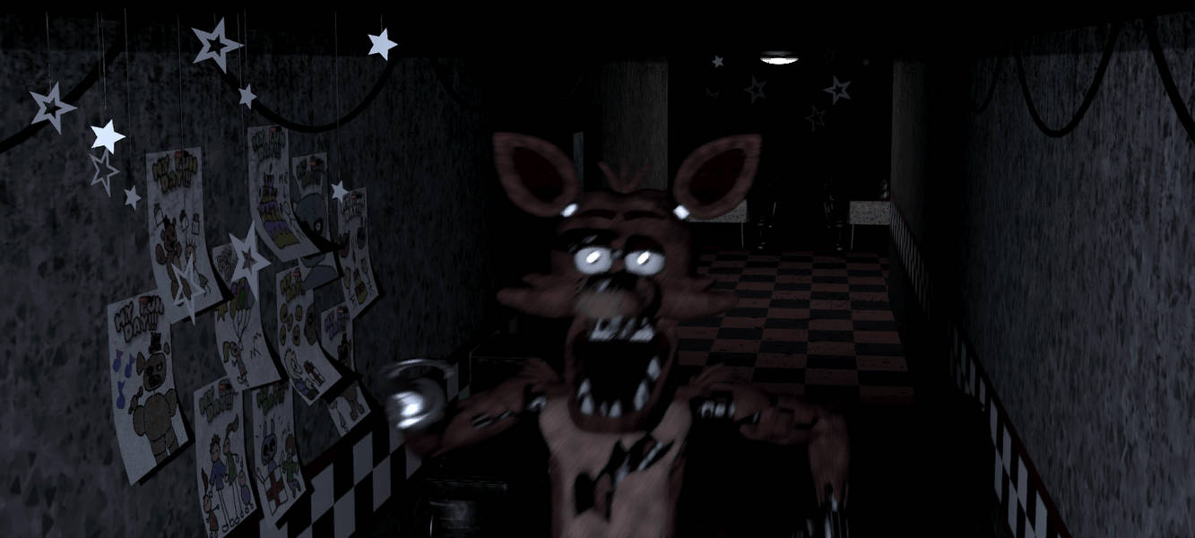 Foxy Running Down The Hall