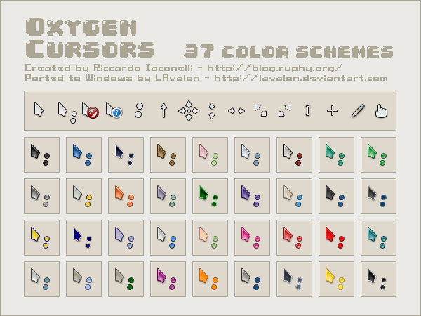 Oxygen Cursor Pack - Skin Pack for Windows 11 and 10