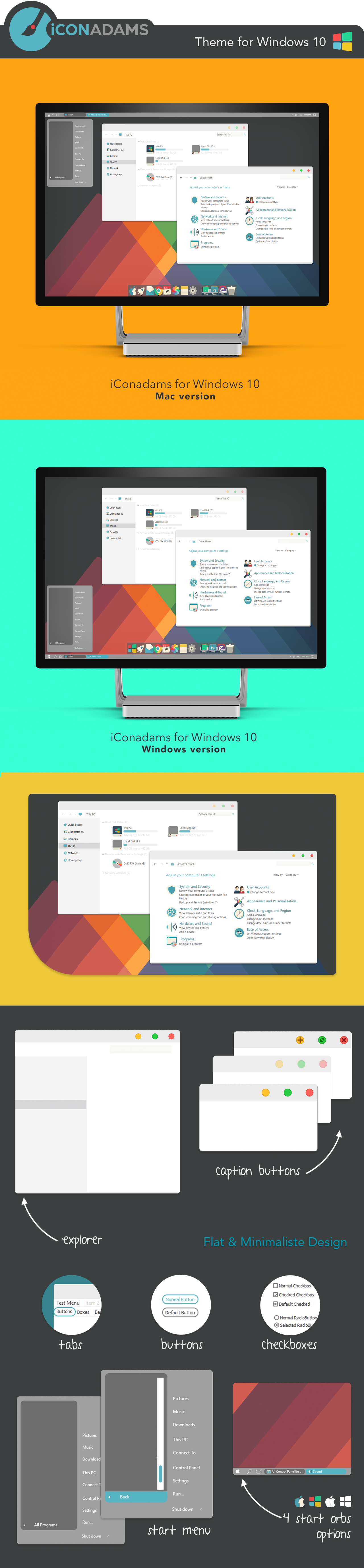 FREE iConadams Theme for Windows 10 by valvator