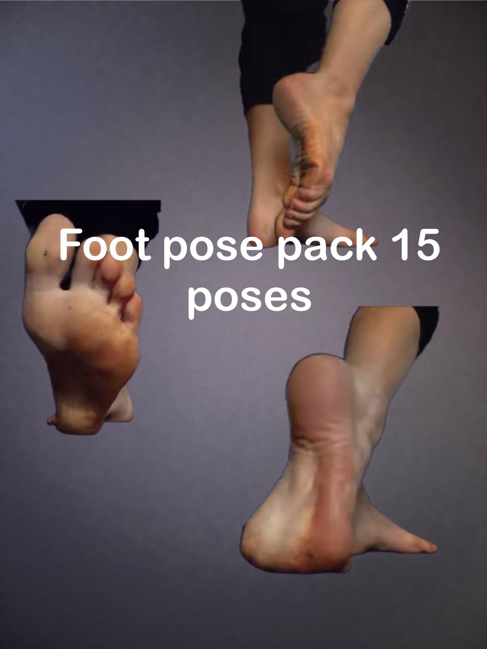 Foot pose pack 15 poses by 123eedd on DeviantArt