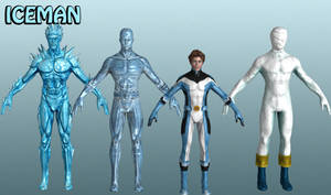 Iceman Marvel Heroes XNALara
