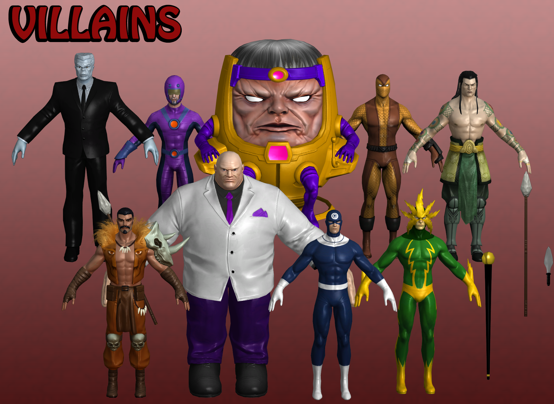 Villains Marvel Heroes XNALara 2 by Xelandis on DeviantArt