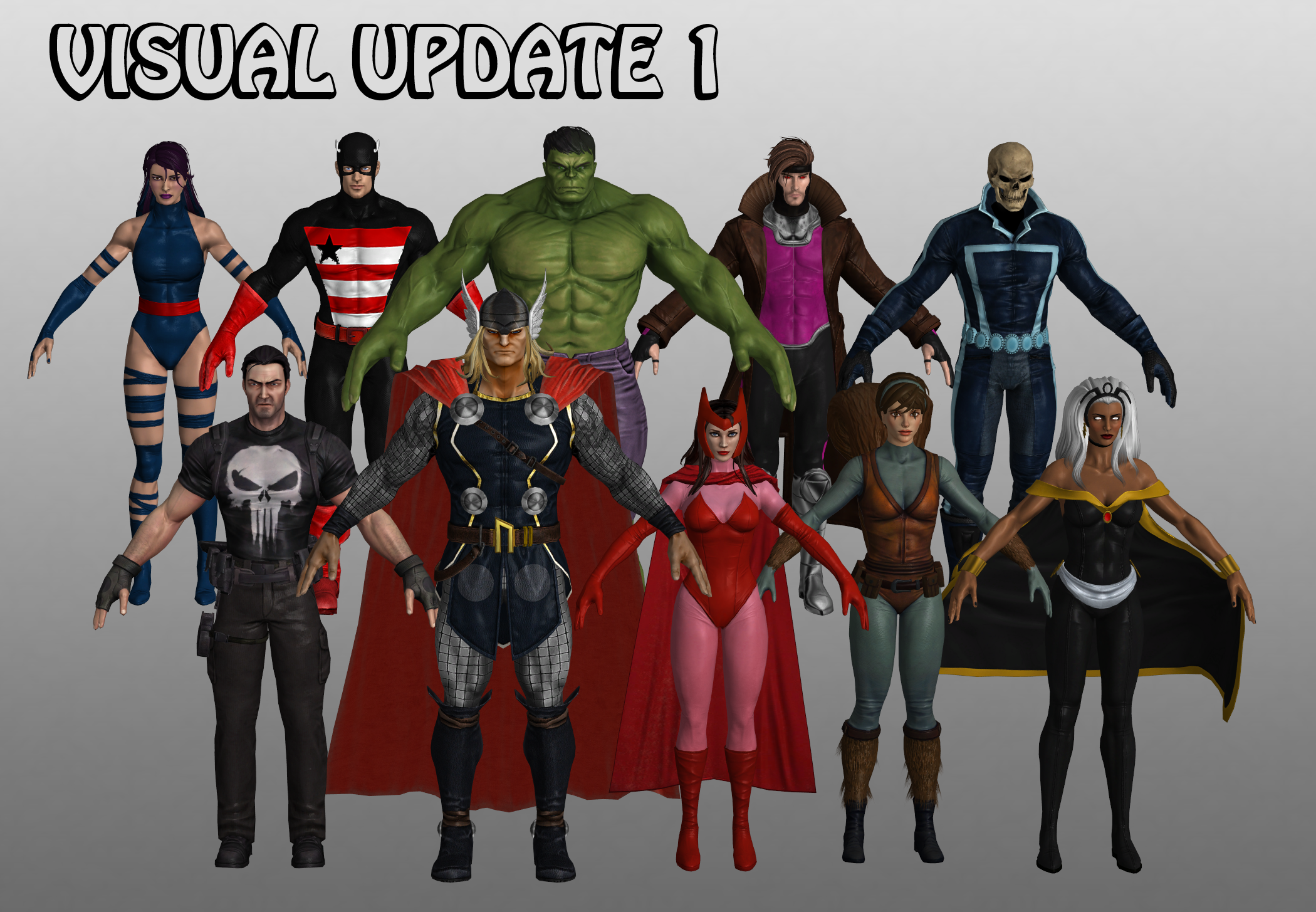 Visual Update Marvel Heroes XNALara 1 by Xelandis on DeviantArt
