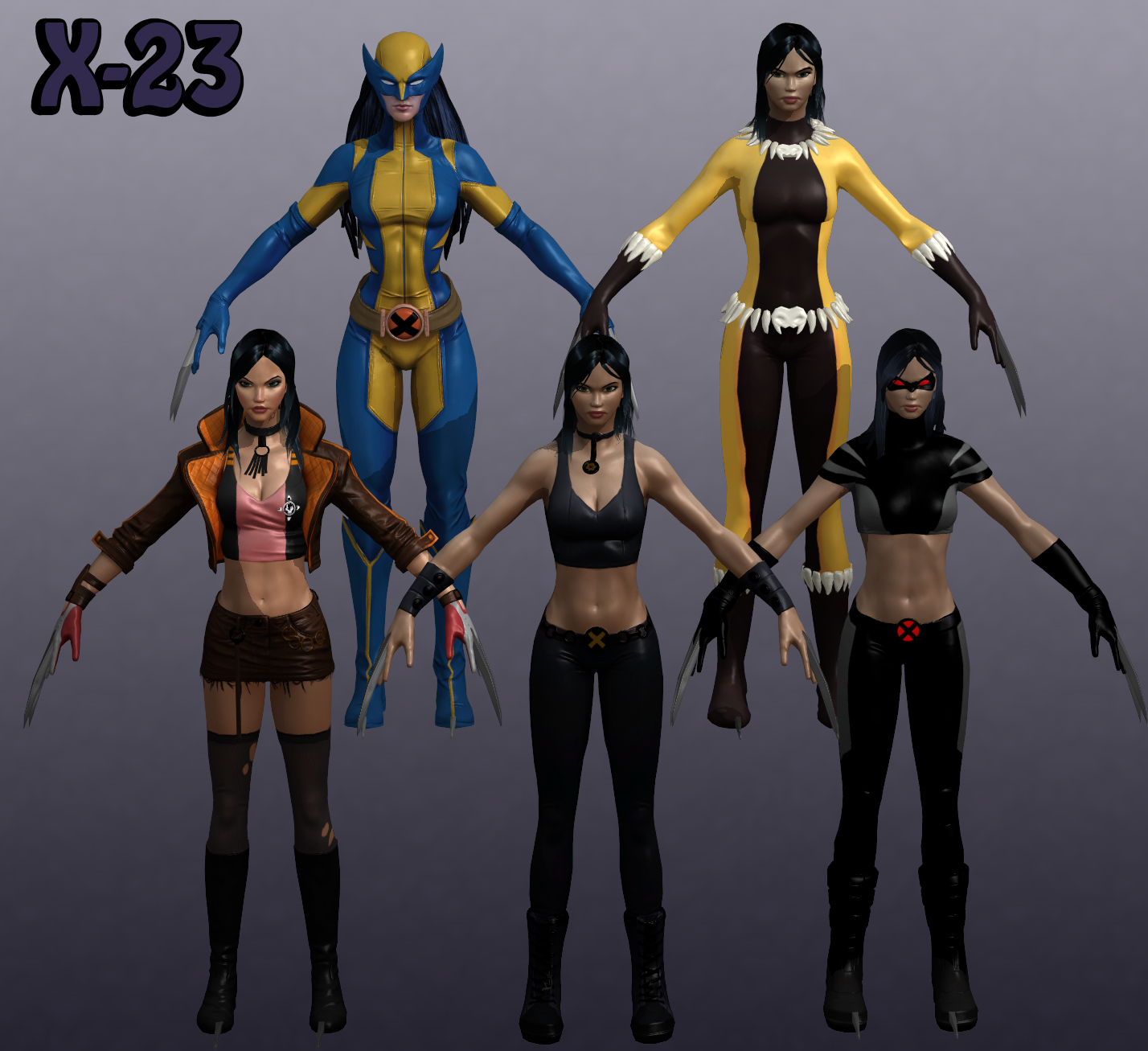 X-23 Marvel Heroes XNALara by Xelandis on DeviantArt