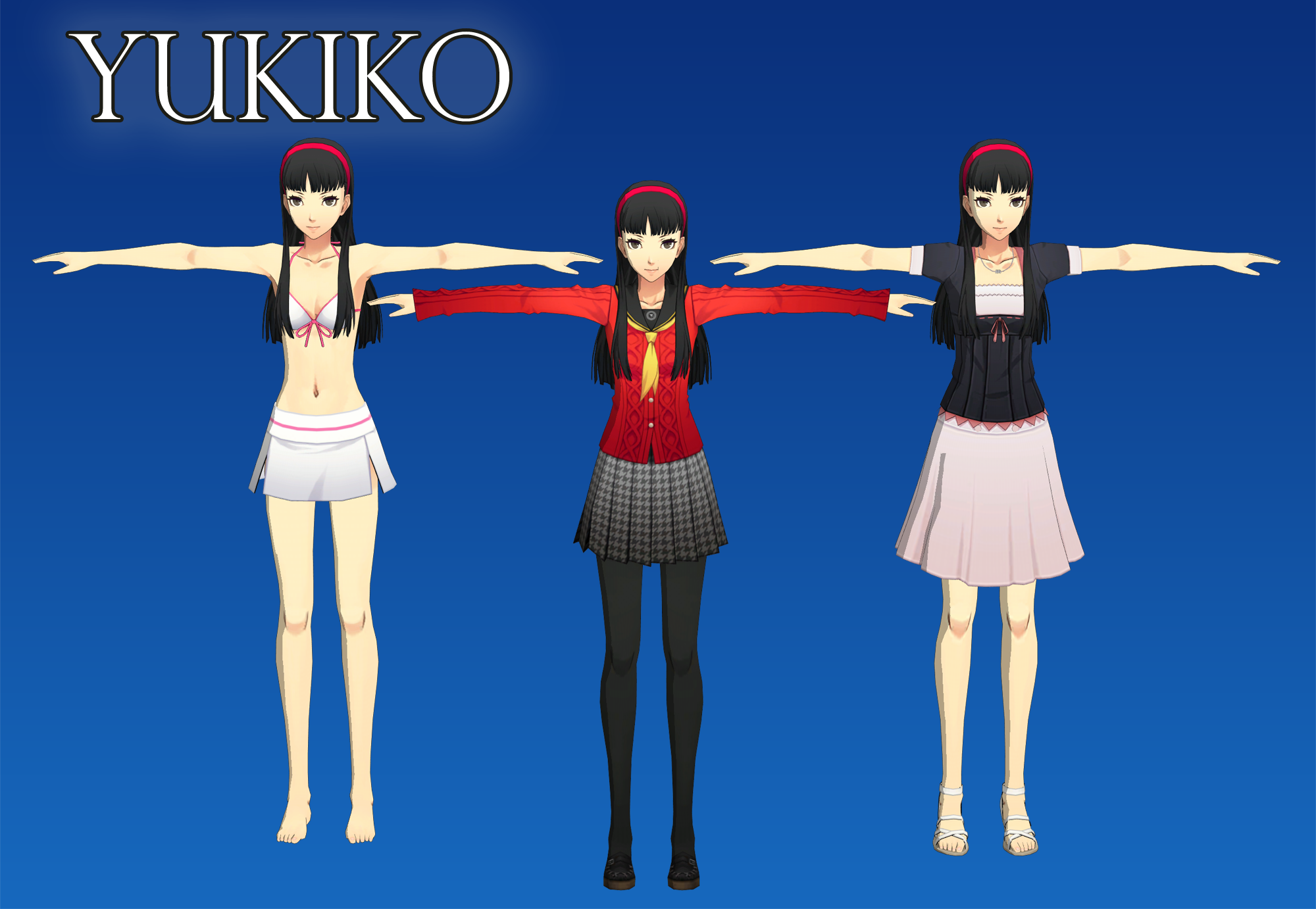 Persona 4 DAN: Yukiko XPS (Upd 1) by Xelandis on DeviantArt