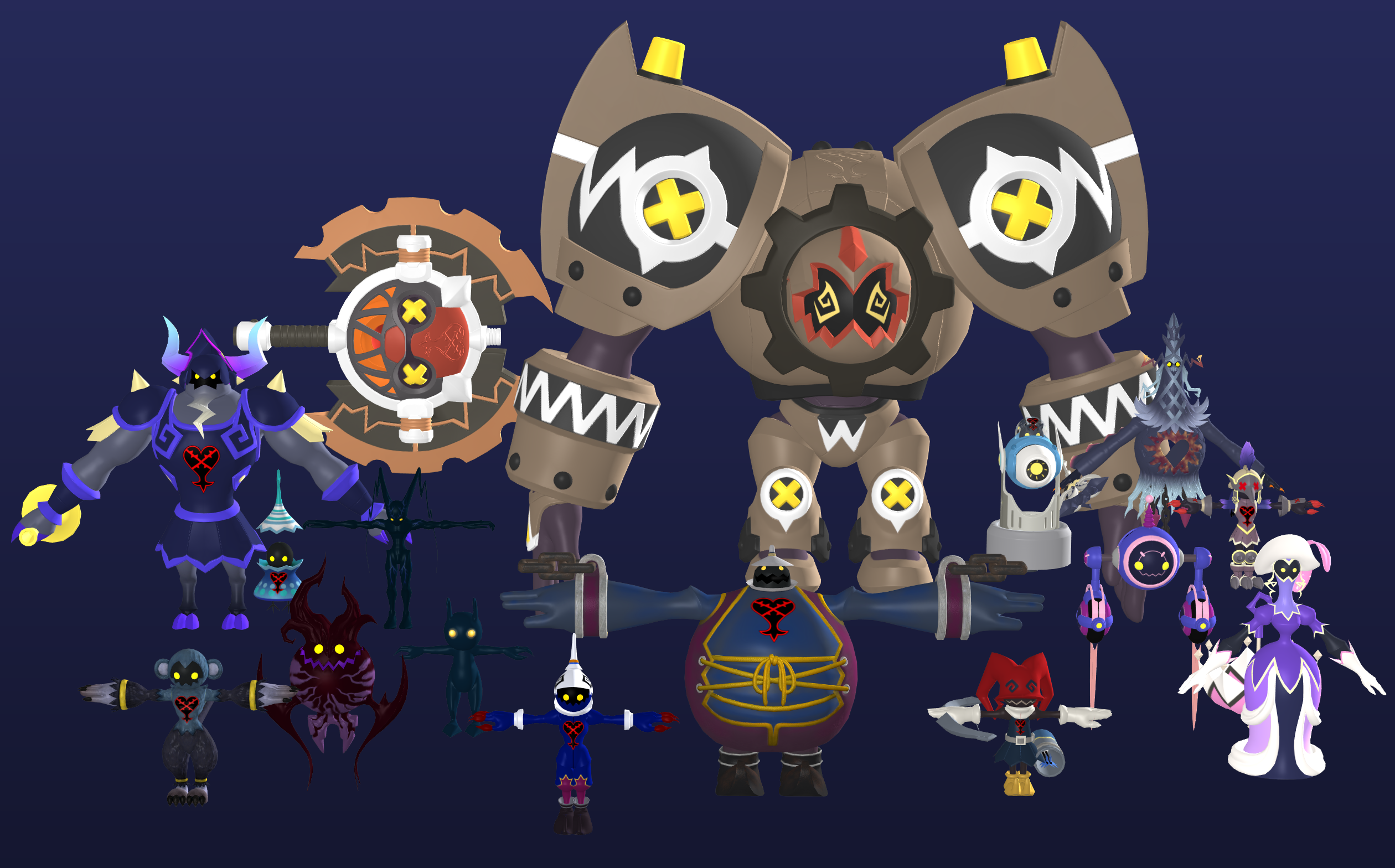KH3 Heartless Pack 1 XPS by Xelandis on DeviantArt