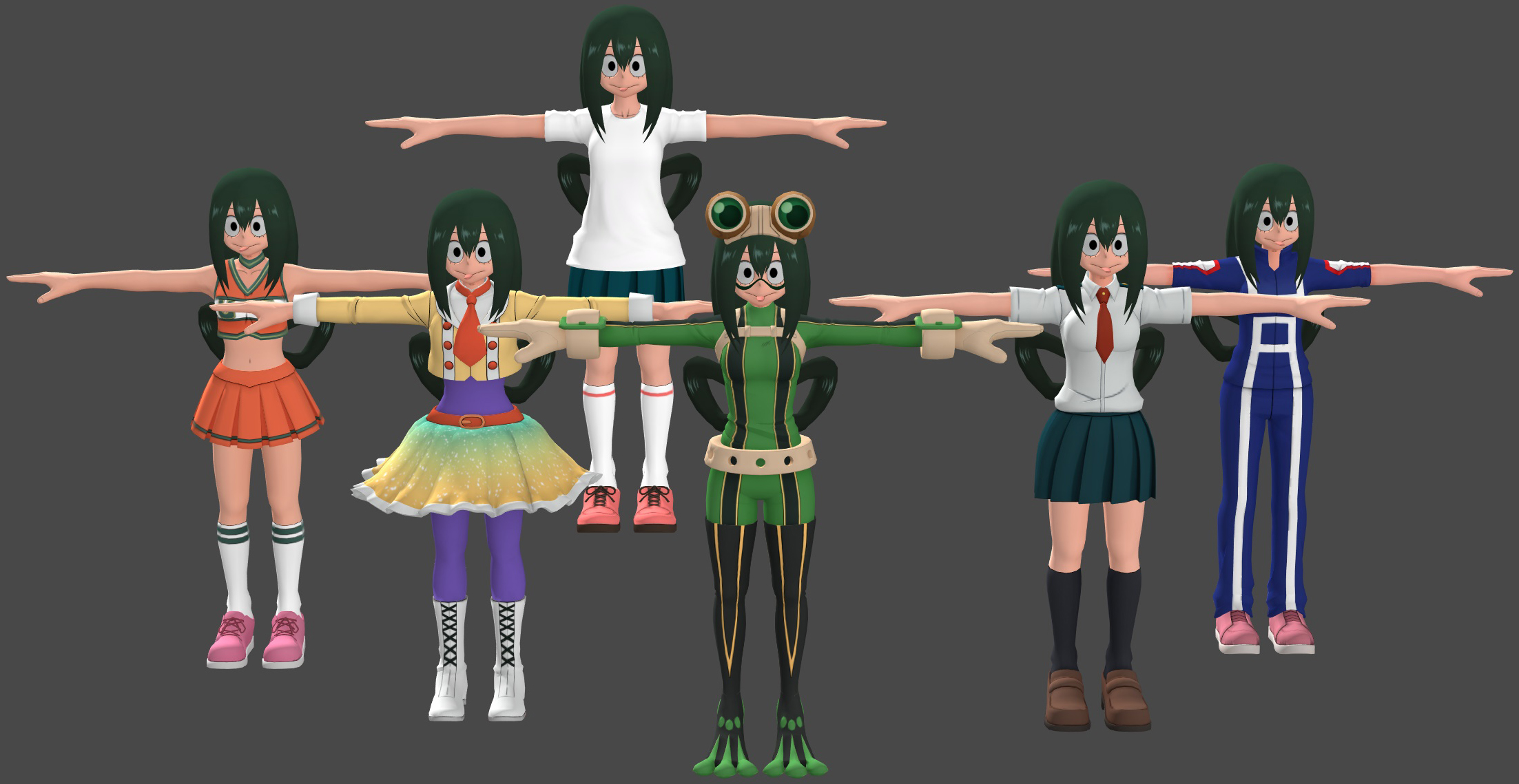 OJ2 - Tsuyu Model Pack XPS by Xelandis on DeviantArt