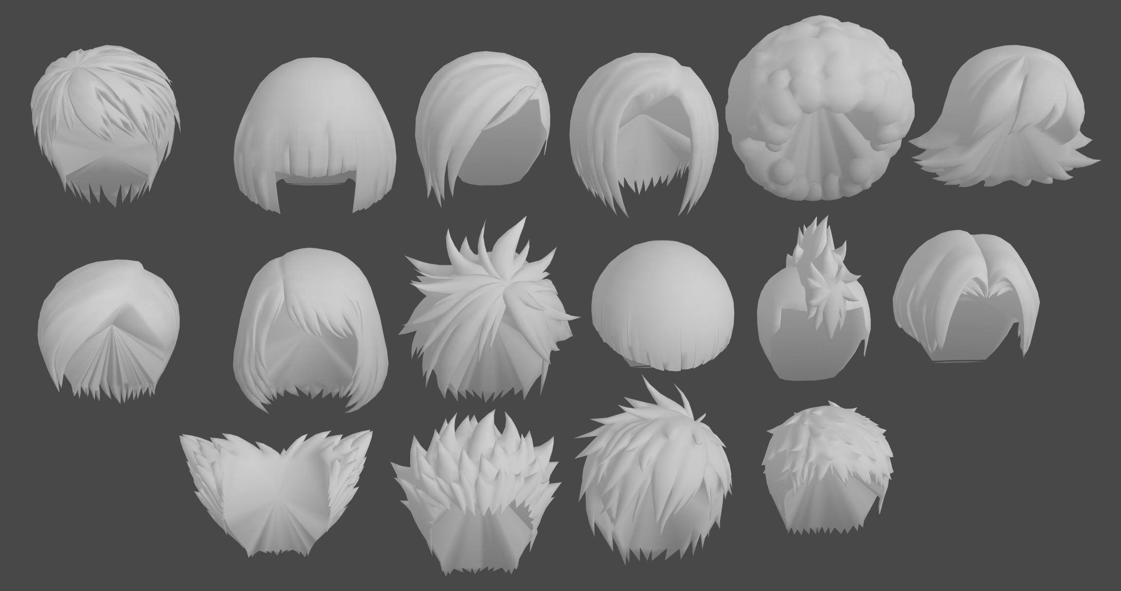 MHAUR - Hair XPS by Xelandis on DeviantArt