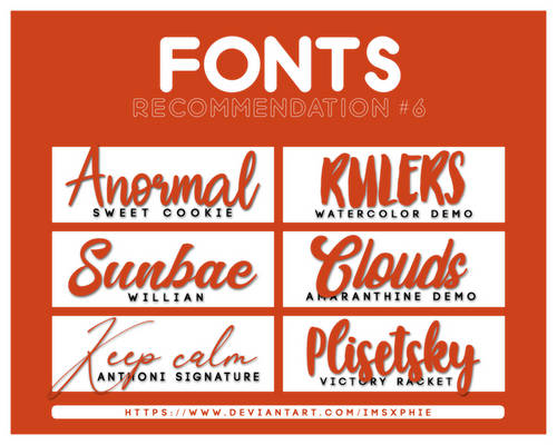 +FONTS PACK RECOMMENDATION #006
