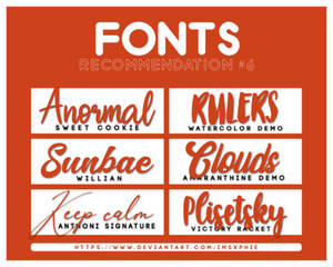 +FONTS PACK RECOMMENDATION #006, de imsxphie