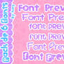 pack de 6 fonts