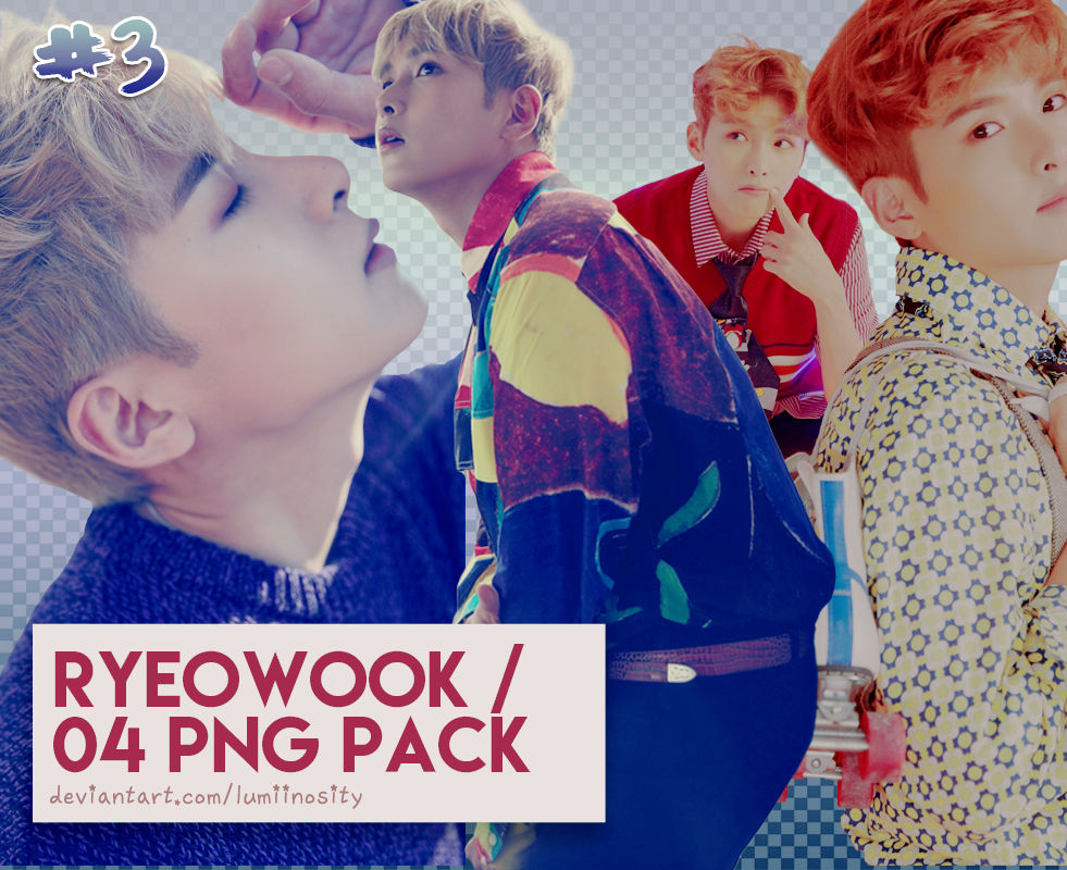 03 Super Junior Ryeowook Png Pack 4p Hq By Lumiinosity On Deviantart
