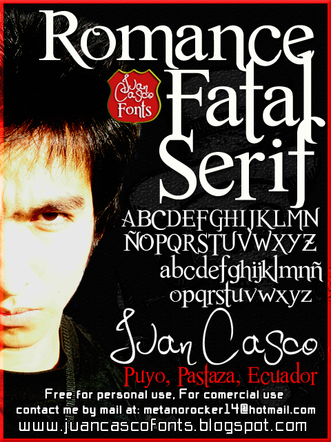 Romance Fatal Serif Font