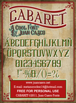 Cabaret Font by DarkoJuan