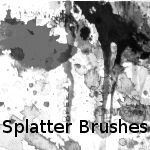 Splatter brushes for GIMP