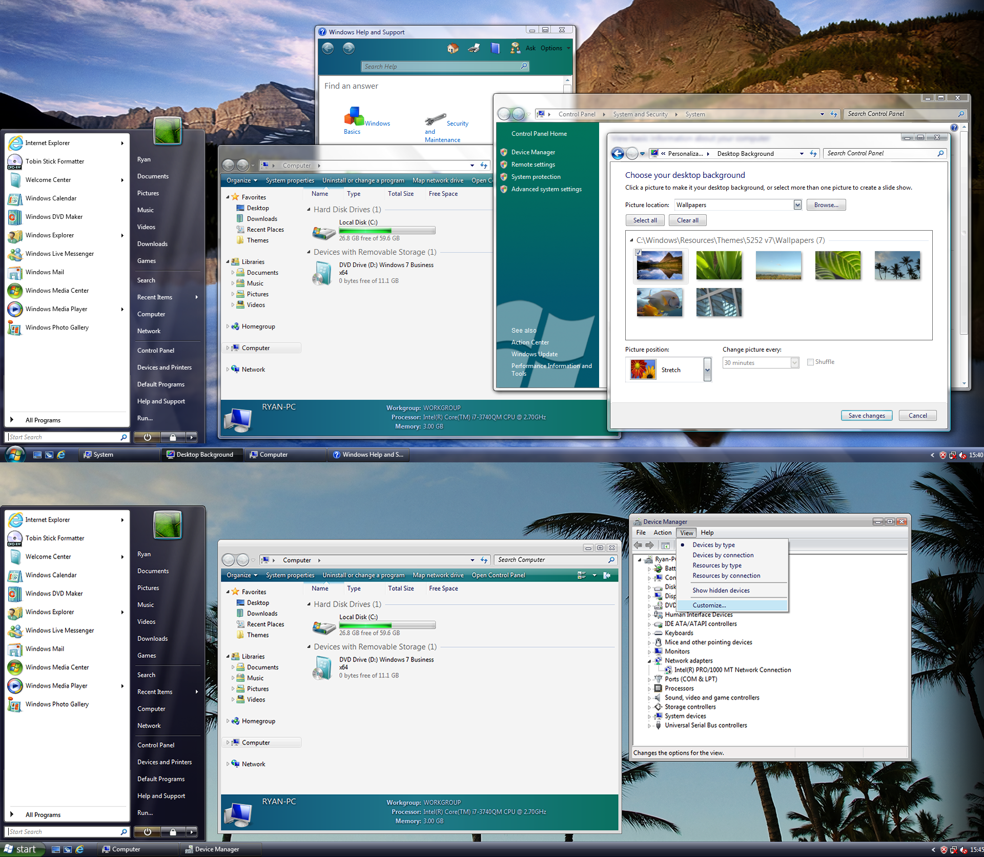 Windows Vista 5252 v7 theme for Windows 7 by a11ryanc on DeviantArt