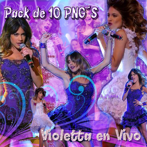 Violetta en Vivo Png :D