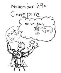 sketch a day november 29: conspire