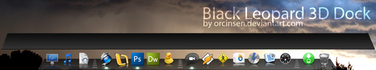 Black Leopard 3D Dock v.1.1