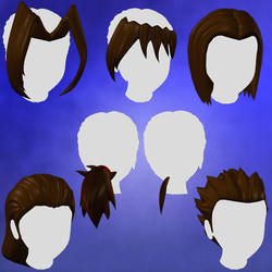 Anime Hair Set 1 for Animedoll