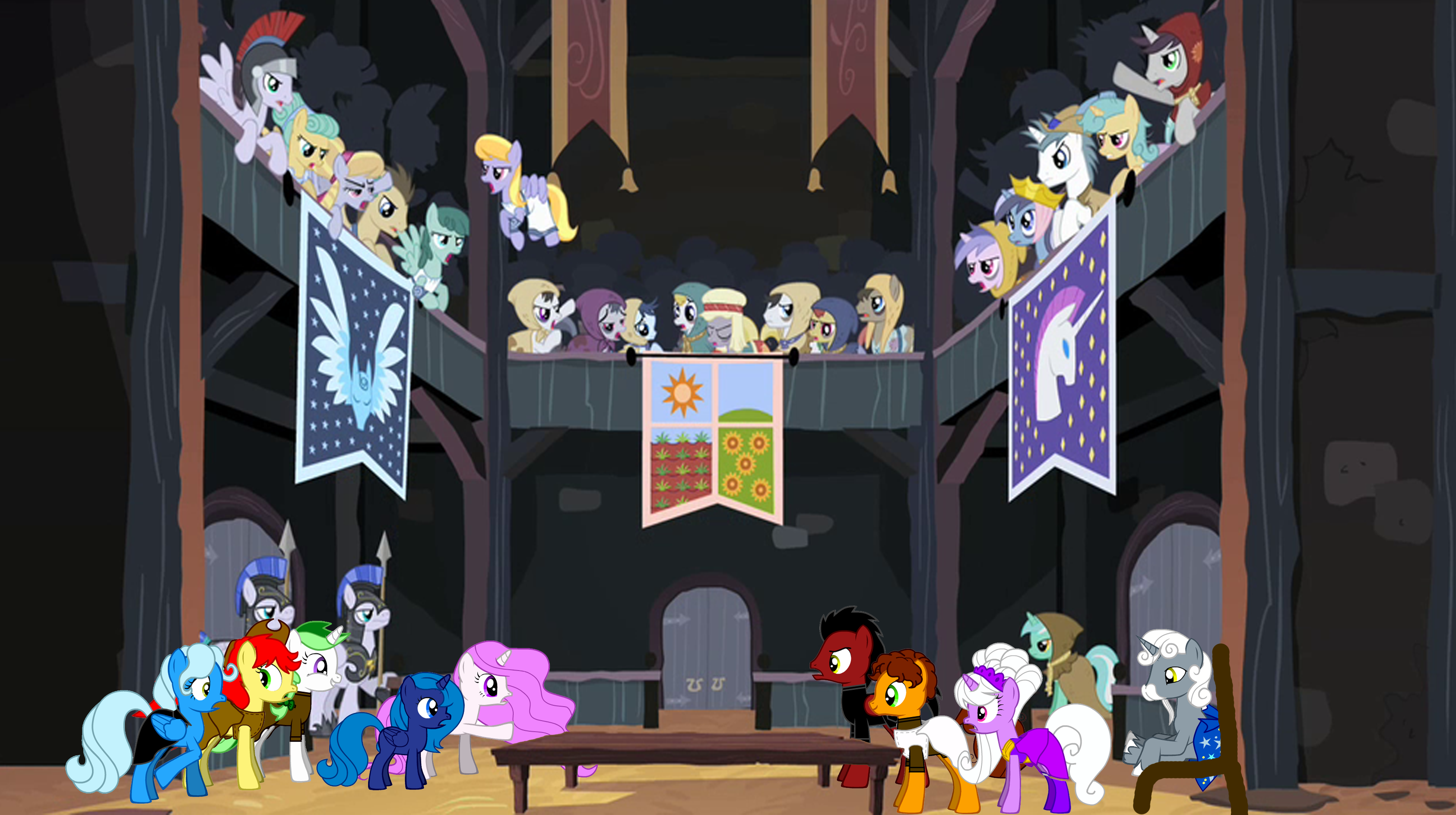 Confrountation of the unknown alicorns