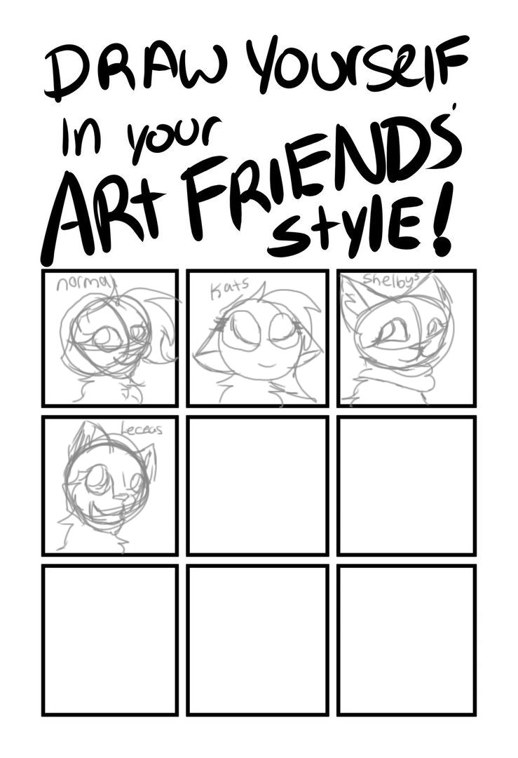 Draw Yourself In Your Art Friends Style Meme By Goober6 On Deviantart