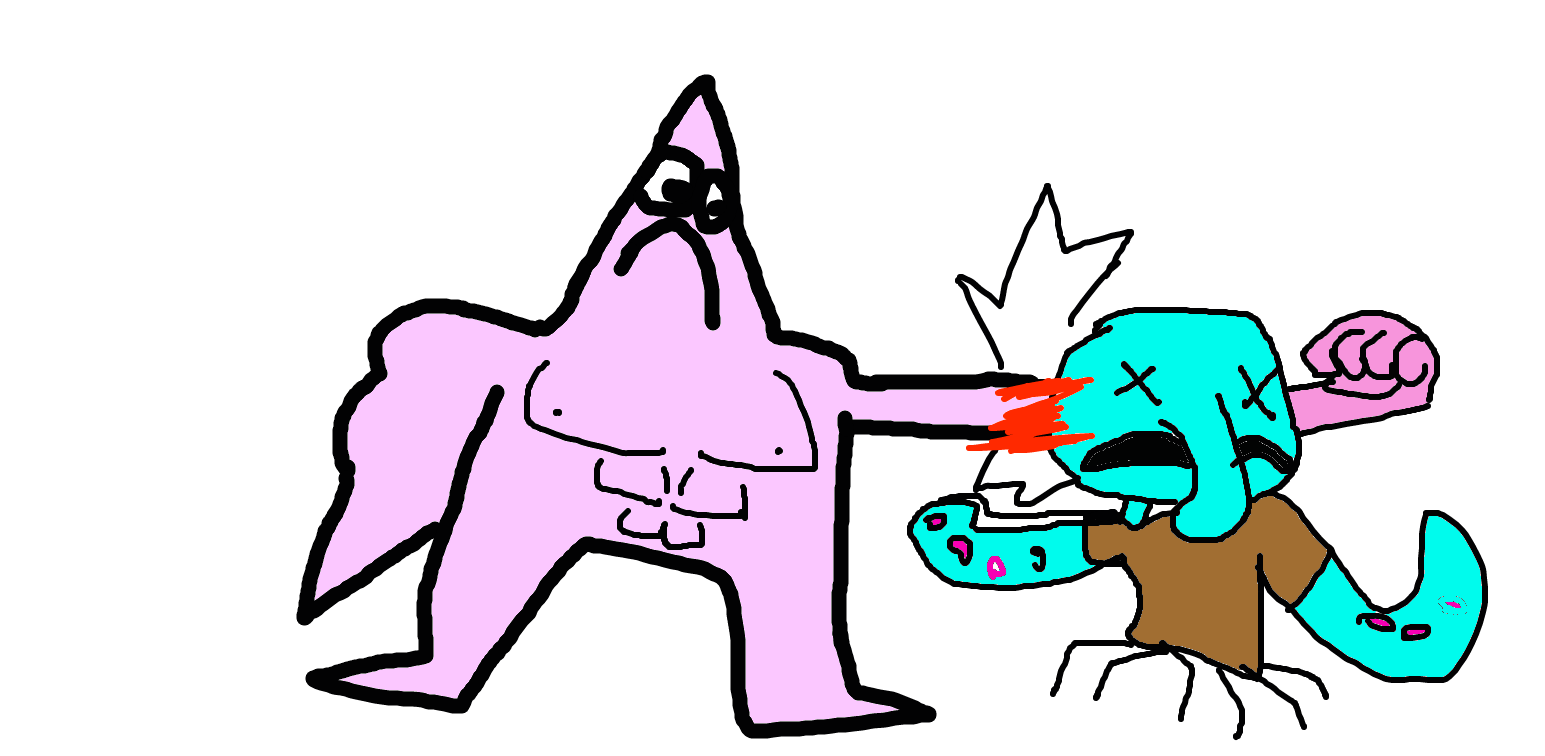 Twisted patrick vs twisted squidward by TwistedPatrickStar on DeviantArt