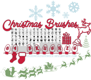 Christmas Brushes - Part 1 of Christmas Pack