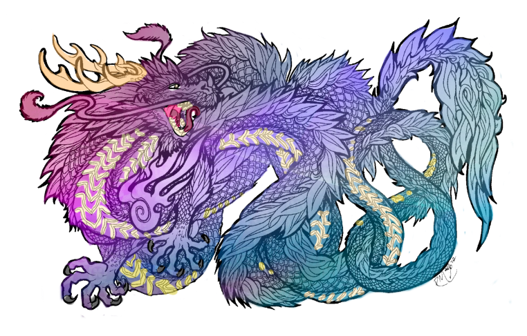 rainbow dragon 2 by wolfyloveanime on DeviantArt