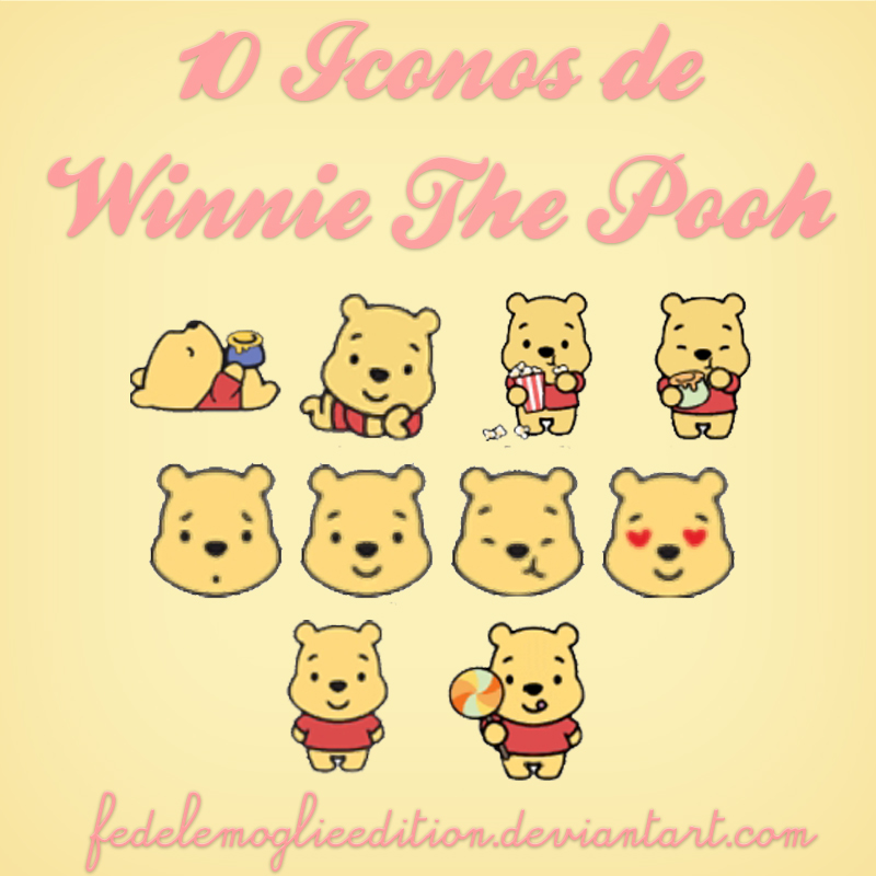 10 Iconos de Winnie Pooh - FedeLeMoglieEdition