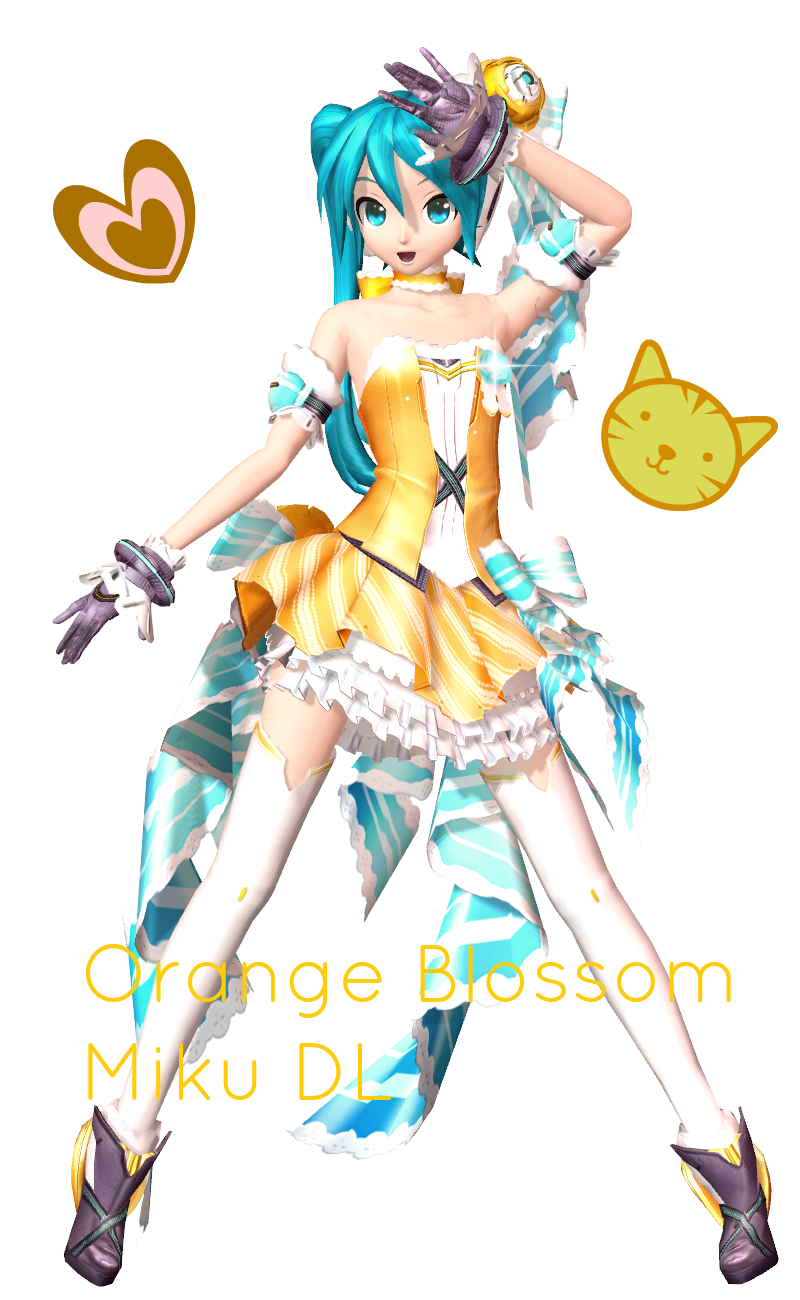 .:DTxPDF Orange Blossom Miku + DL:.