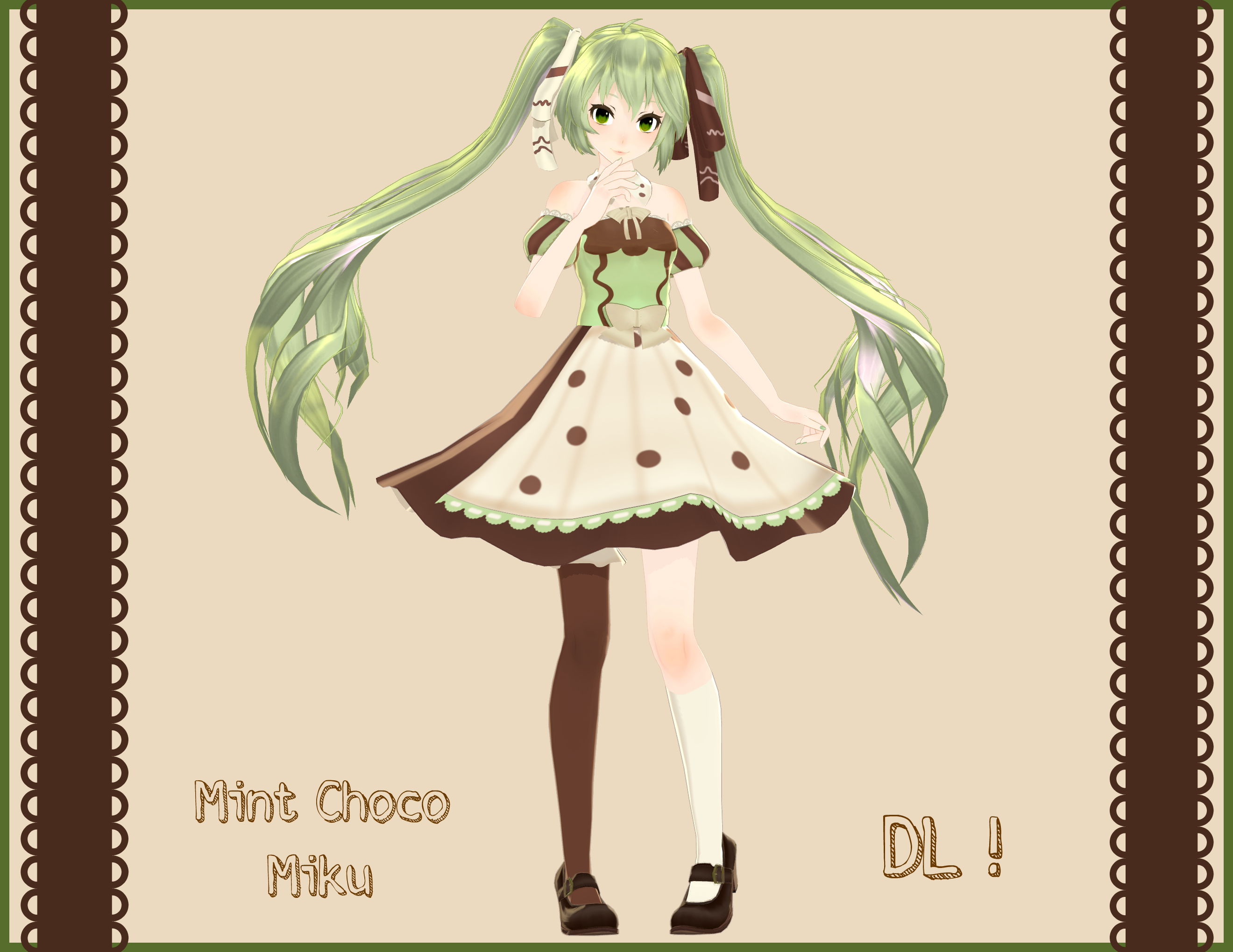 . : Tda Mint Chocolate Miku DL : .