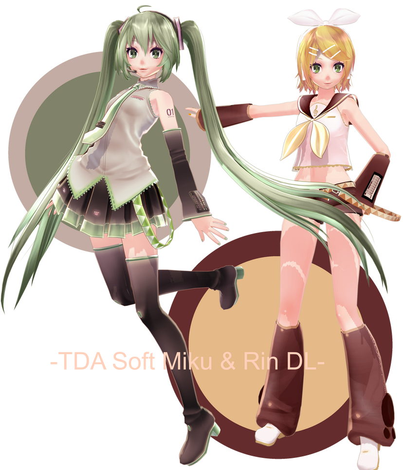 TDA Soft Miku and Rin + DL : . by Sushi-Kittie on DeviantArt