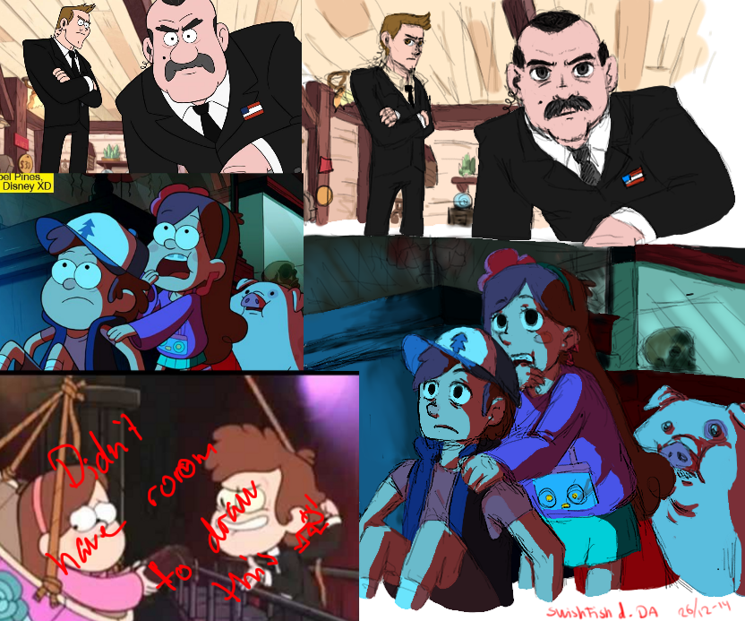 Gravity falls redrawn by SwishFishD on DeviantArt