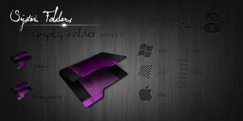 Violet Empty Folder