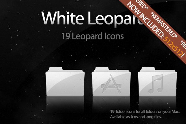 White Leopard Icon Set UPDATE