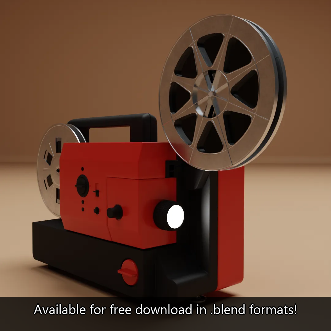 .blend Model Vintage Film Projector by The-Artieful on DeviantArt