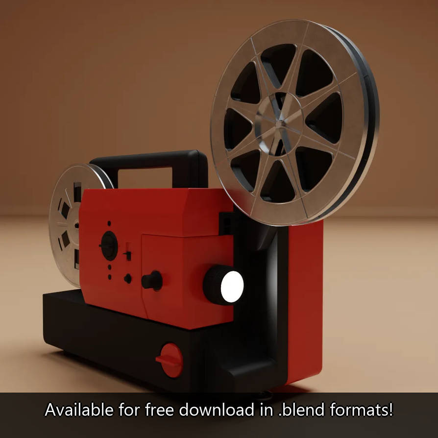 .blend Model Vintage Film Projector by The-Artieful on DeviantArt