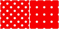 Polka Dot Pattern - white red