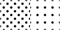 Polka Dot Pattern -black white