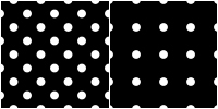 Polka Dot Pattern -white black